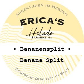Helado Bananensplit – Bananasplit-Eis