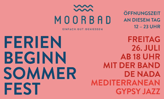 Ferien Beginn Sommer Fest